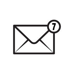 envelope vector icon, letter icon, message icon