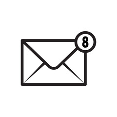 envelope vector icon, letter icon, message icon