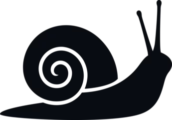 Fotobehang Grape snail logo. Isolated grape snail on white background © oleg7799
