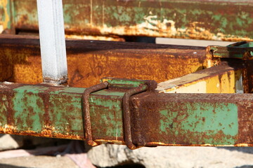 Texture of old and rusty iron.