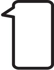 white text box speech bubble decoration