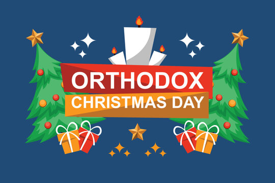 Orthodox Christmas Day background.