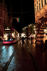The Old City of Bremen during the holidays season, Christmas market in Bremen, Die Sögestrasse,...