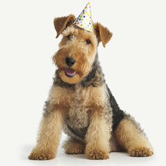 Airedale terrierin birthday Outfit