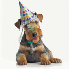 Airedale terrierin birthday Outfit