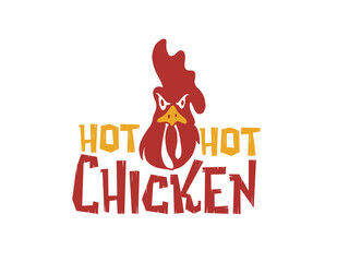 rustic fire chicken logo, hen flame hot symbol vector icon illustration, modern gradient logo , fast food restaurant app icon