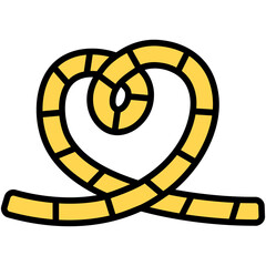 rope outline color icon