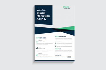 Corporate business flyer design template, eps version.	