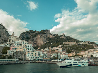 Fototapeta na wymiar Hills in the Amalfi