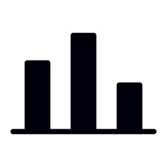 market fluctuation glyph icon