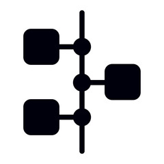 timeline glyph icon