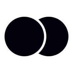 venn diagram glyph icon