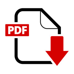 Pdf File Download icon with Transparent Background