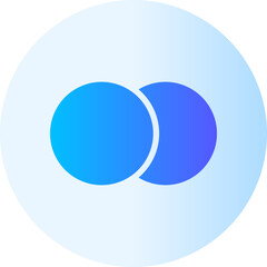 venn diagram gradient icon