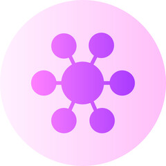Circle gradient icon