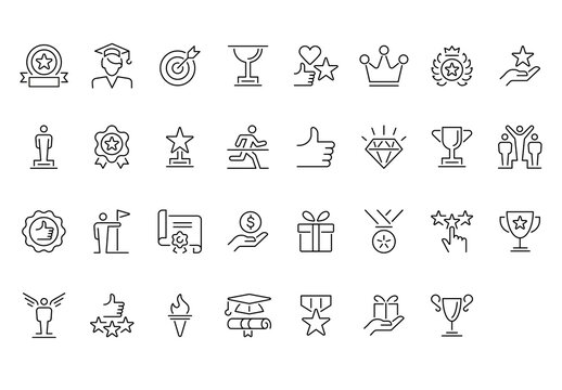 Award Winning Icons Set