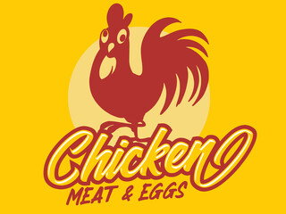 rustic fire chicken logo, hen flame hot symbol vector icon illustration, modern gradient logo , fast food restaurant app icon