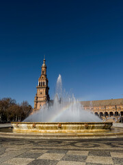 Rainbow water fountain, Sevilla