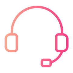 customer service gradient icon
