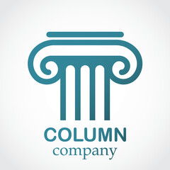 column blue color logo