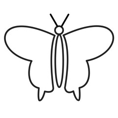 Vector Set of hand drawn butterflies