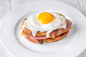 Croque madame sandwich