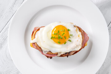 Croque madame sandwich