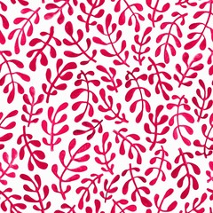 Hand drawn watercolor floral pattern abstract style twigs with leaves seamless pattern. Botanical vintage illustration. Background for header, image for blog, decoration. Wallpaper, textile design.