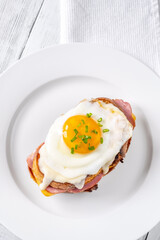 Croque madame sandwich