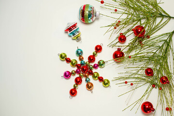 Retro Christmas glass blown  ornaments 