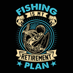 Fishing Vector  T-shirt Design.