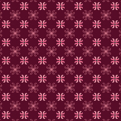 Floral vector pattern. All elements for this pattern are hand-drawn and designed in Adobe Illustrator cc.