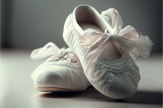 Wei&szlig;e Balletschuhe, Tanzschuhe, Generative AI 