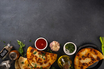 Chebureks, empanadas fried pasties