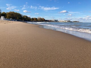 sandy beach - Lake Michigan, IL