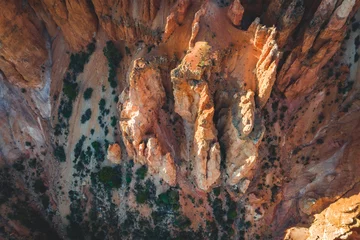 Fotobehang hoodoos at bryce canyon seen from above © Denis Feldmann