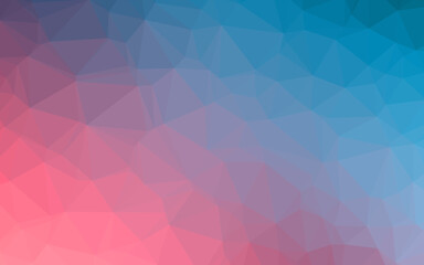 Fototapeta premium Light Blue, Red vector polygon abstract background.