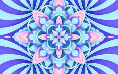 Sacred Geometry Spiritual Mandala Illustration Blossom