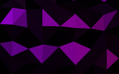 Fototapeta premium Dark Purple vector abstract polygonal texture.