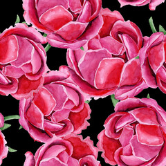 
Watercolor roses in a seamless pattern. Can be used as fabric, wallpaper, wrap.