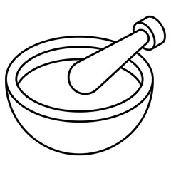 Modern design icon of pestle mortar