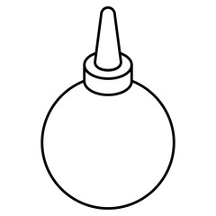 Unique design icon of bp inflation bulb