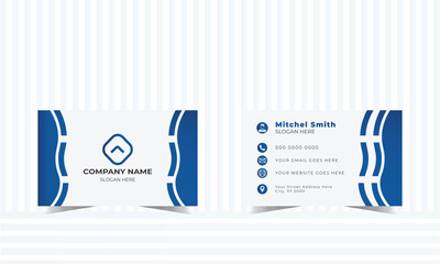 Modern, Creative and clean corporate business card. Double sided business card design template. Luxury and elegant business card .