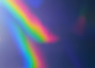 photo of abstract pastel iridescent holographic foil background with light leaks. holo color...