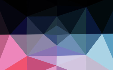 Fototapeta premium Light Blue, Red vector shining triangular pattern.