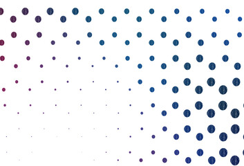 Light blue, red vector background with bubbles.