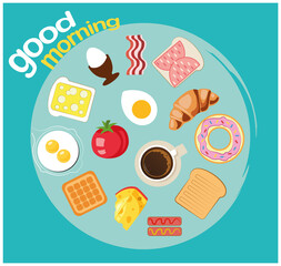 set of food icons