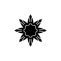 Flower icon. Simple style Flower shop poster background symbol. Flower brand logo design element. Flower t-shirt printing. Vector for sticker.