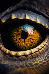 Dinosaur eye. Dragon eye.