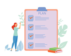 Management concept. Successful business project planning, development and scheduling